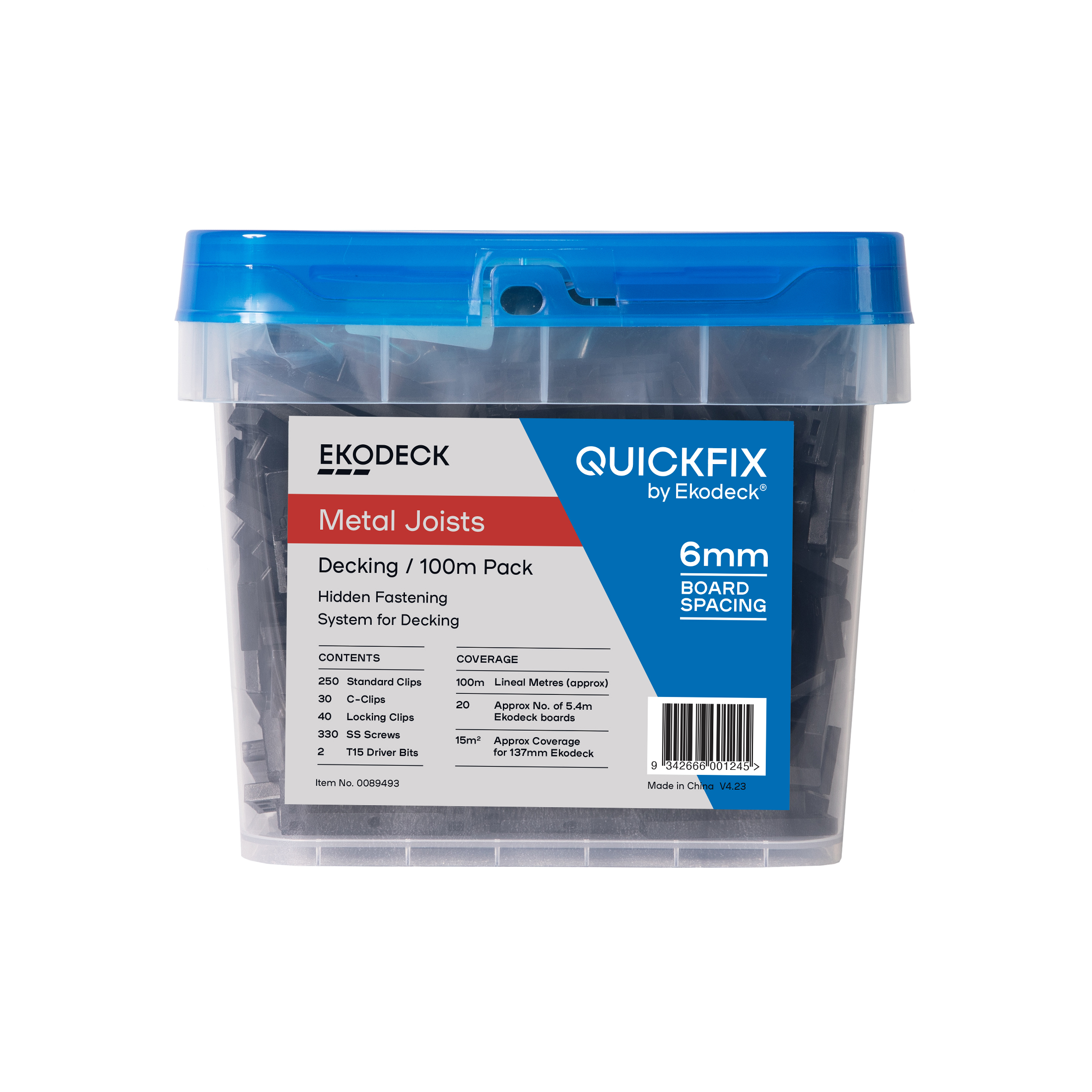 Quickfix for Ekodeck 6mm 100lm Quickfix Kit - Metal Joists