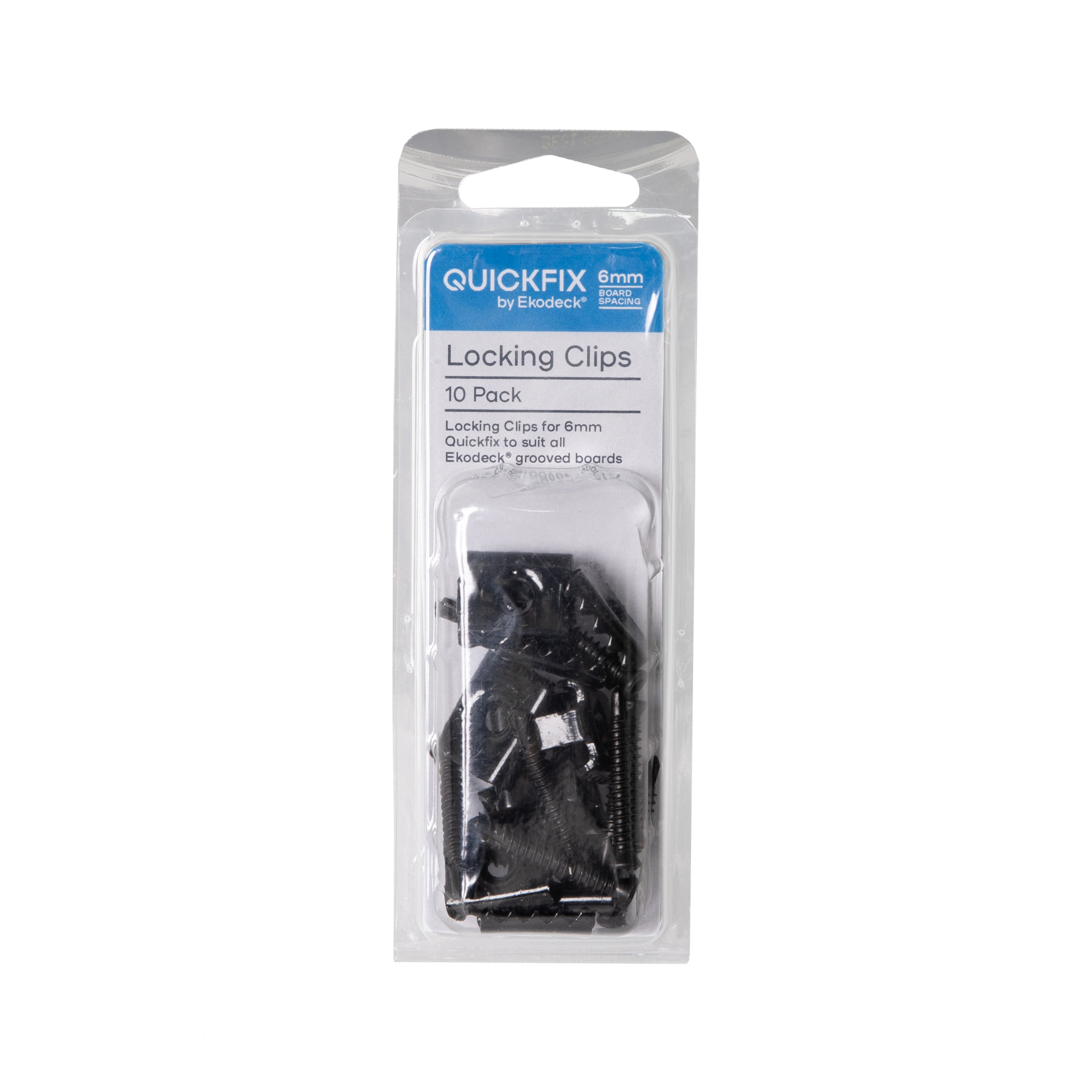 Quickfix for Ekodeck 6mm Locking Clips - 10 Pack