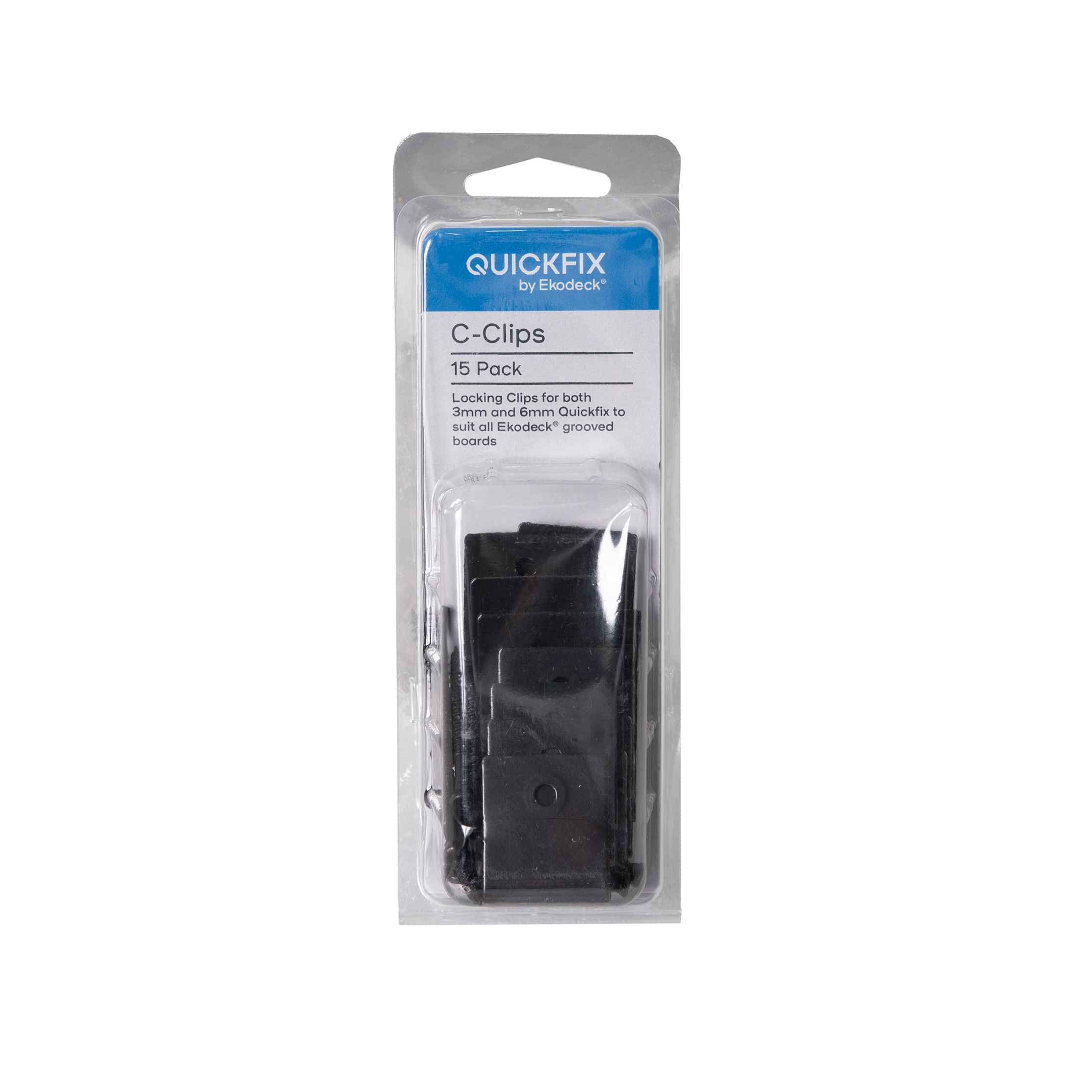 Quickfix for Ekodeck C-Clips - 15 Pack