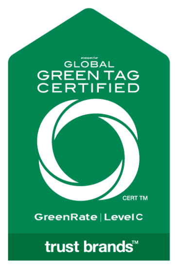 Green tag certified green rate levelic trust brands.